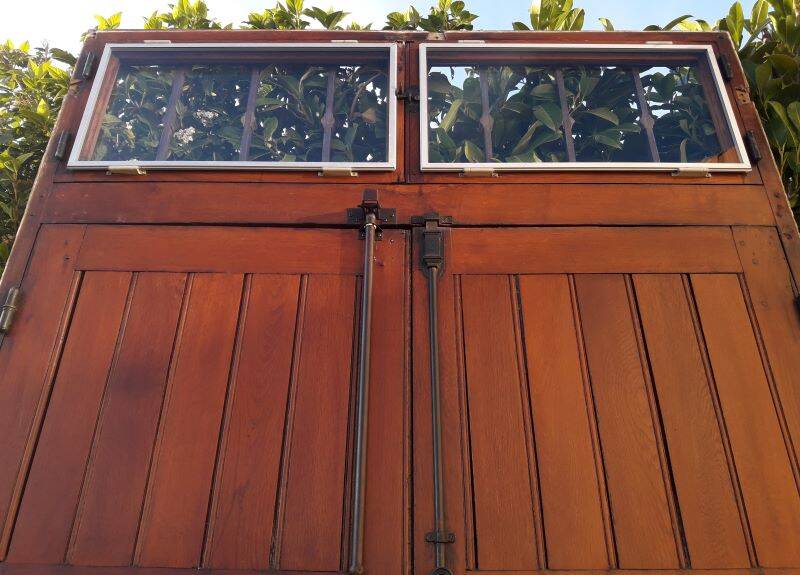 Double entrance door 227x142.2cm oak multi-point lock and frame