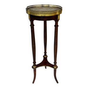Gueridon de style louis - marbre xvi