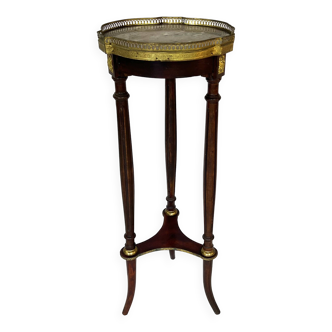Louis XVI style marble and brass gueridon, 19th century