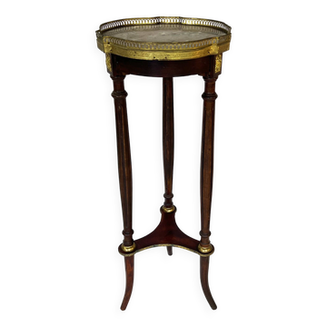 Louis XVI style marble and brass gueridon, 19th century