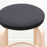 Alvar Aalto 64 stool in black and birch for Artek