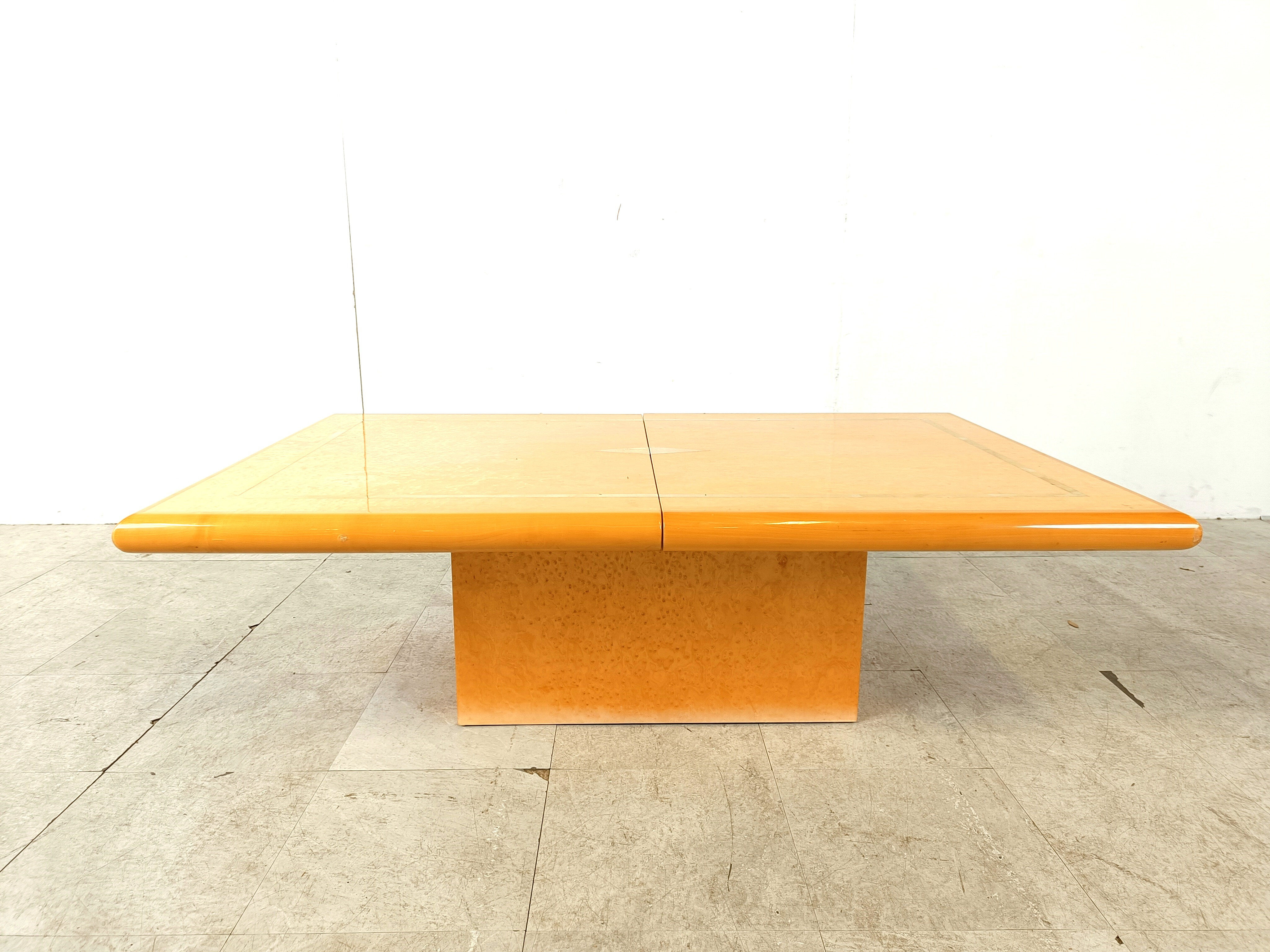 Vintage hidden bar coffee table by Eric Maville, 1970s
