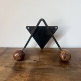 Double ball coat hook