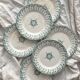 6 Gien ironstone dessert plates "Sagittaires"