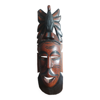 African ethnic mask in precious wood