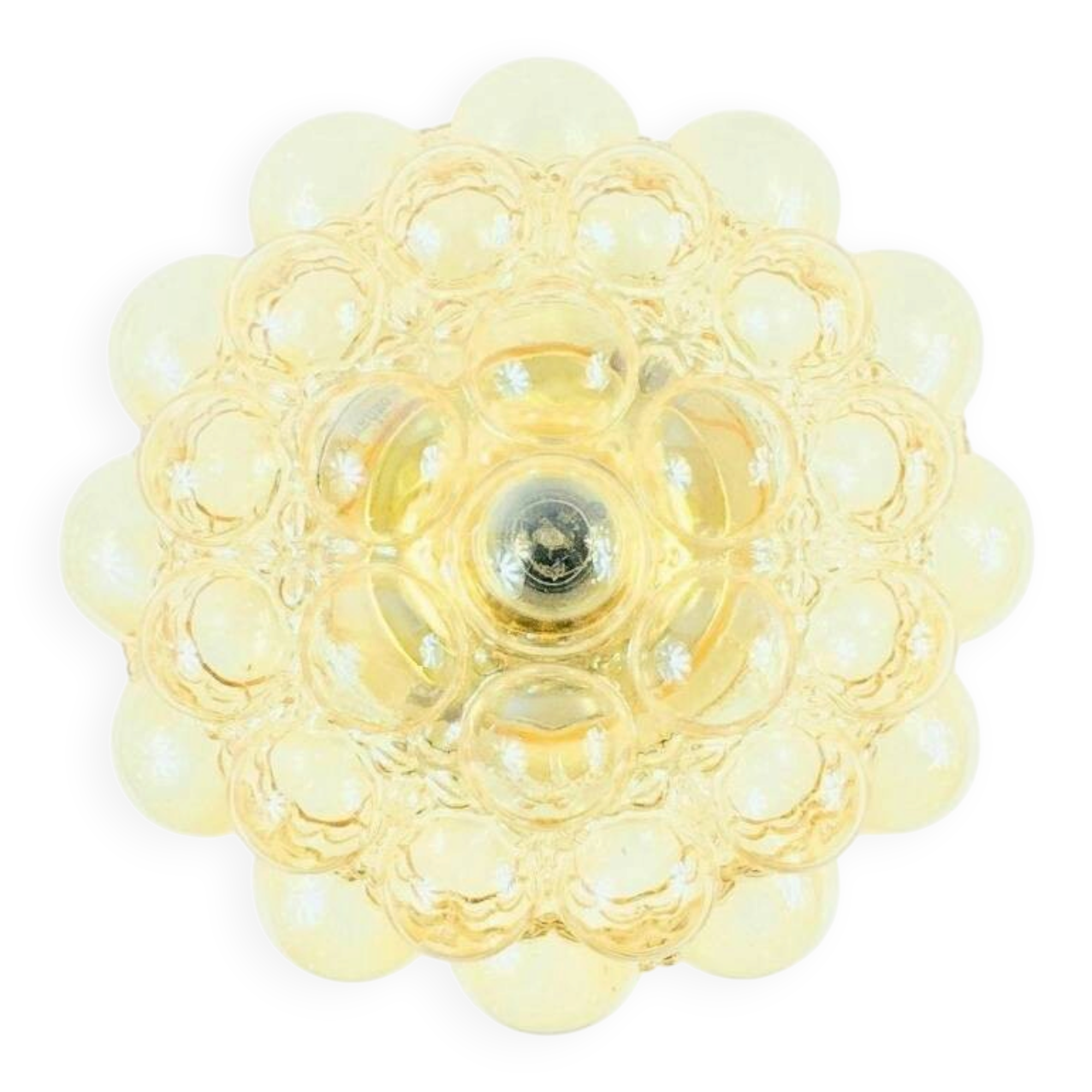 Large Bubble Glass Ceiling Light by Helena Tynell for Limburg, 1960s/1970s