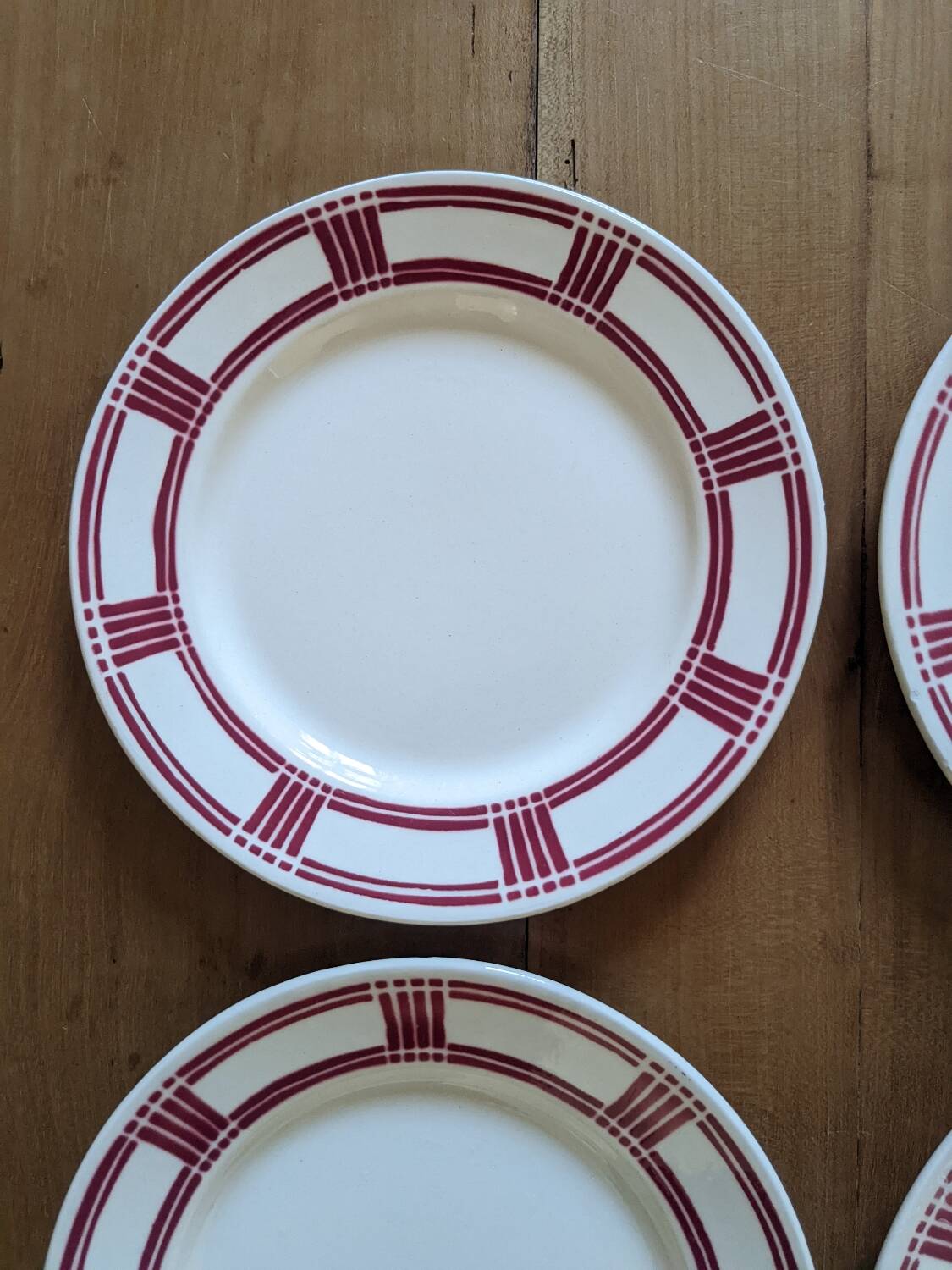 4 Badonviller dessert plates