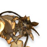 Metal flowers floor lamp