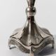 Vintage 1960s silver-plated menorah for Hanukkah, Mid-Century design with rotating Star of David, Judaica decoration, elegant gift idea.