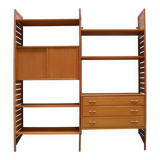 Large modular Ladderax bookshelf 186 cm