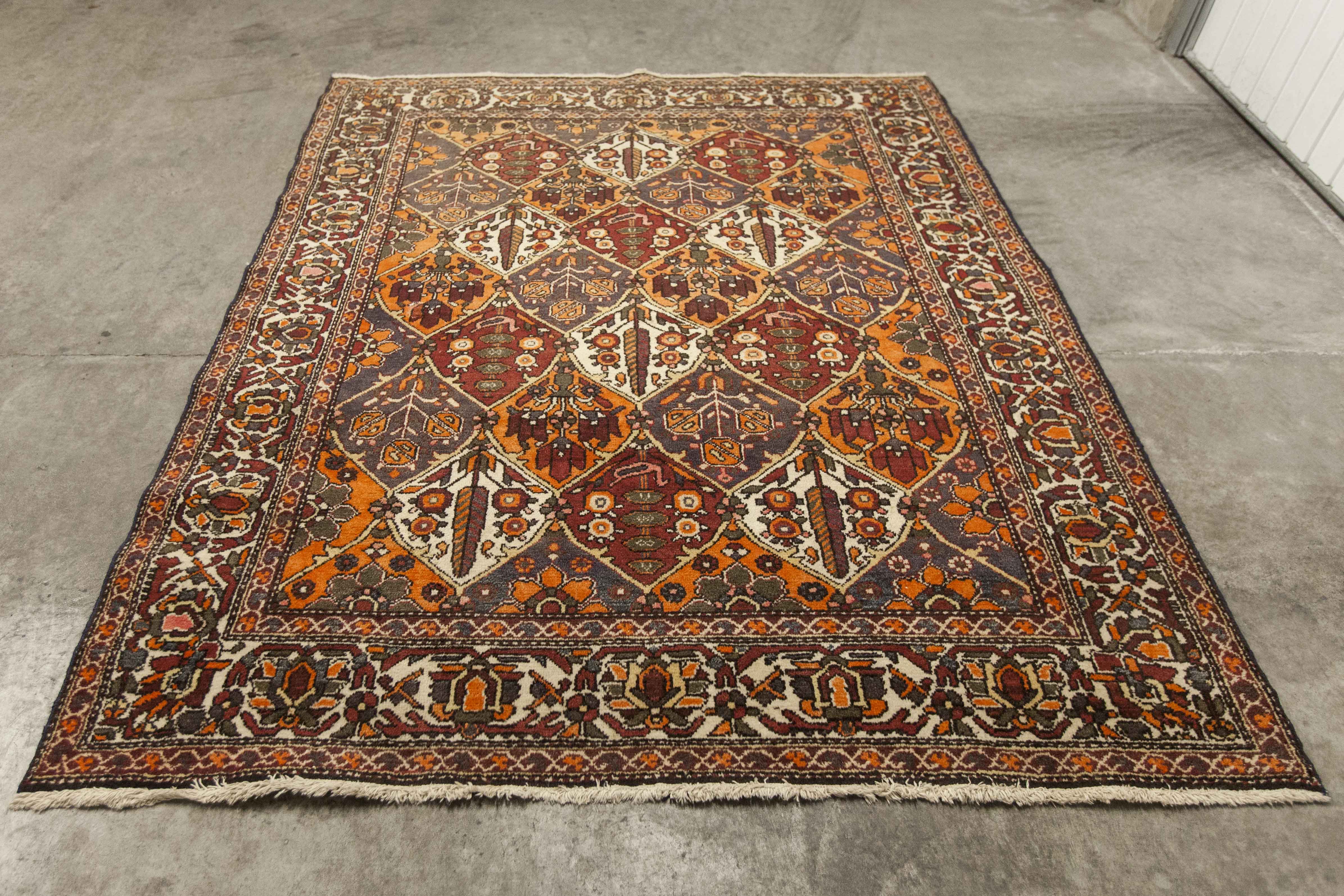 Tapis d'iran en laine 1960 - 171x212cm