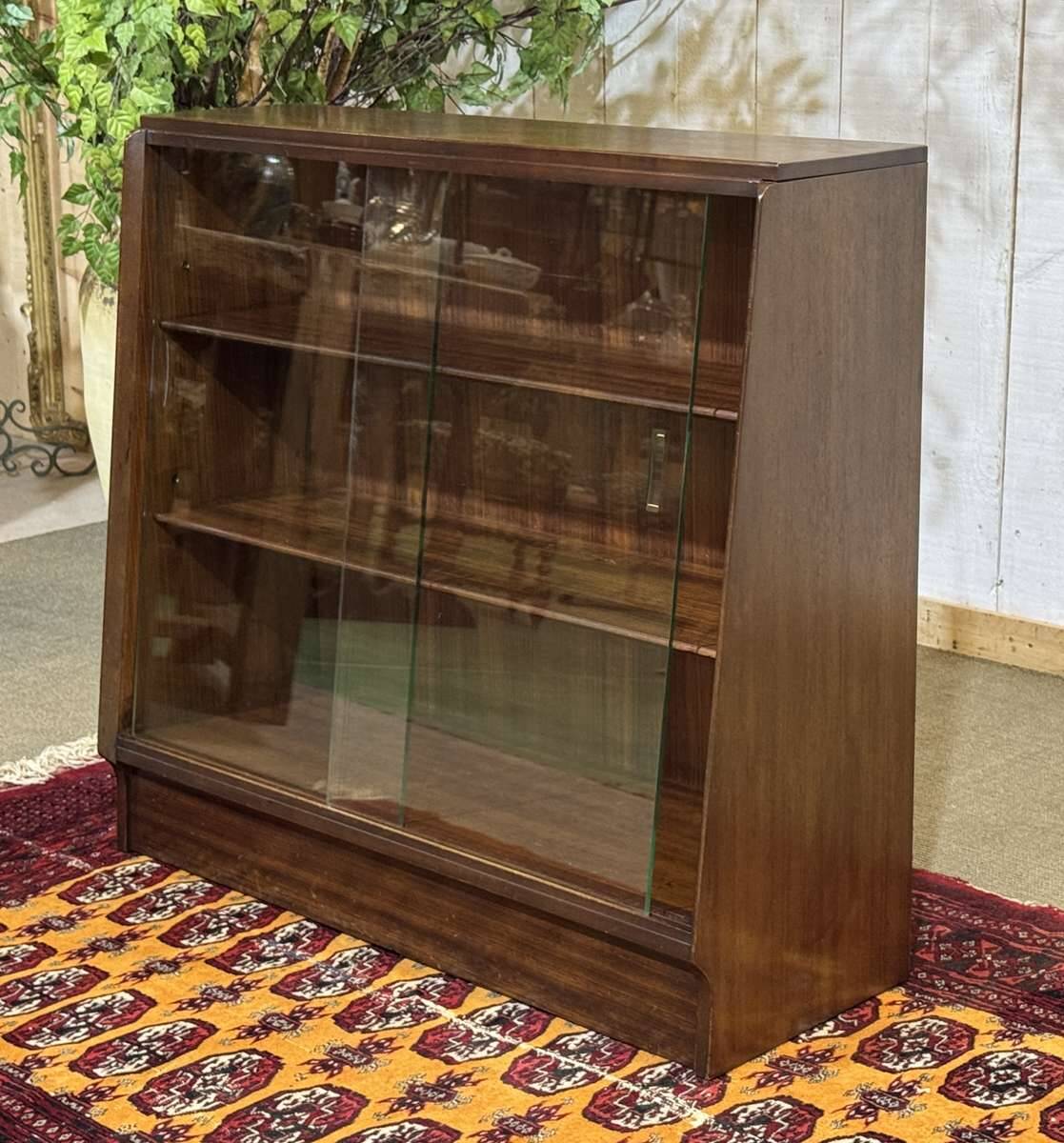 1970s GPlan mahogany display cabinet