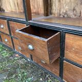 Store furniture, unique piece, for presentation of collections or transformed into a TV cabinet