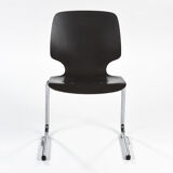 Suite of 3 stackable armchairs model pagholz, flottoto