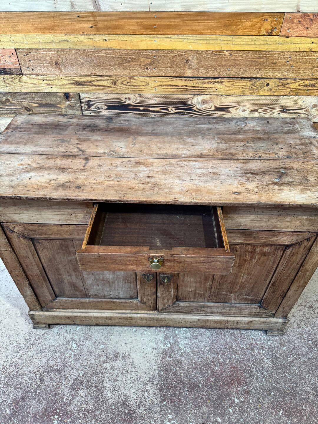 Antique buffet in solid cherry wood