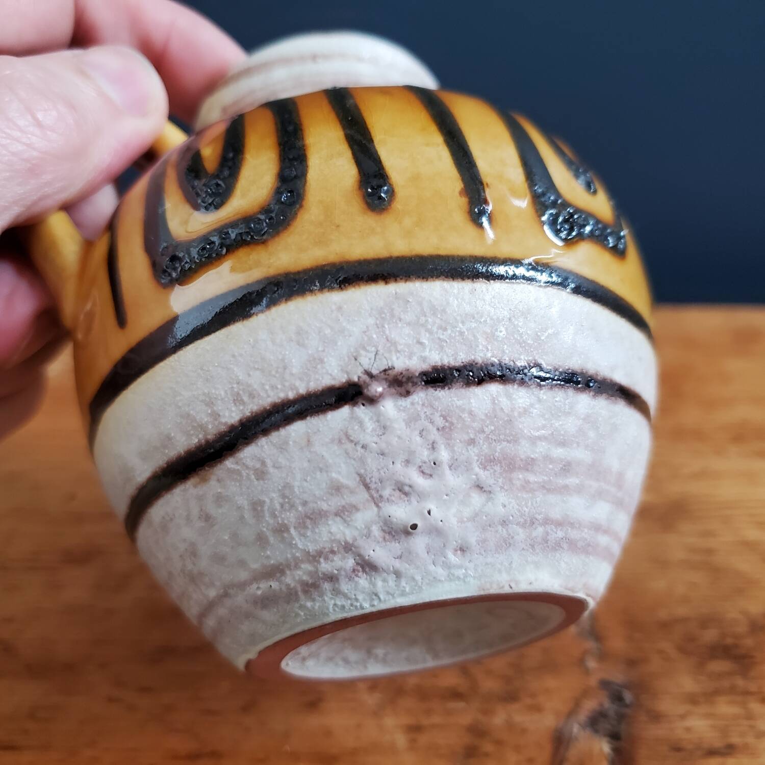 W. Germany ceramic ball vase