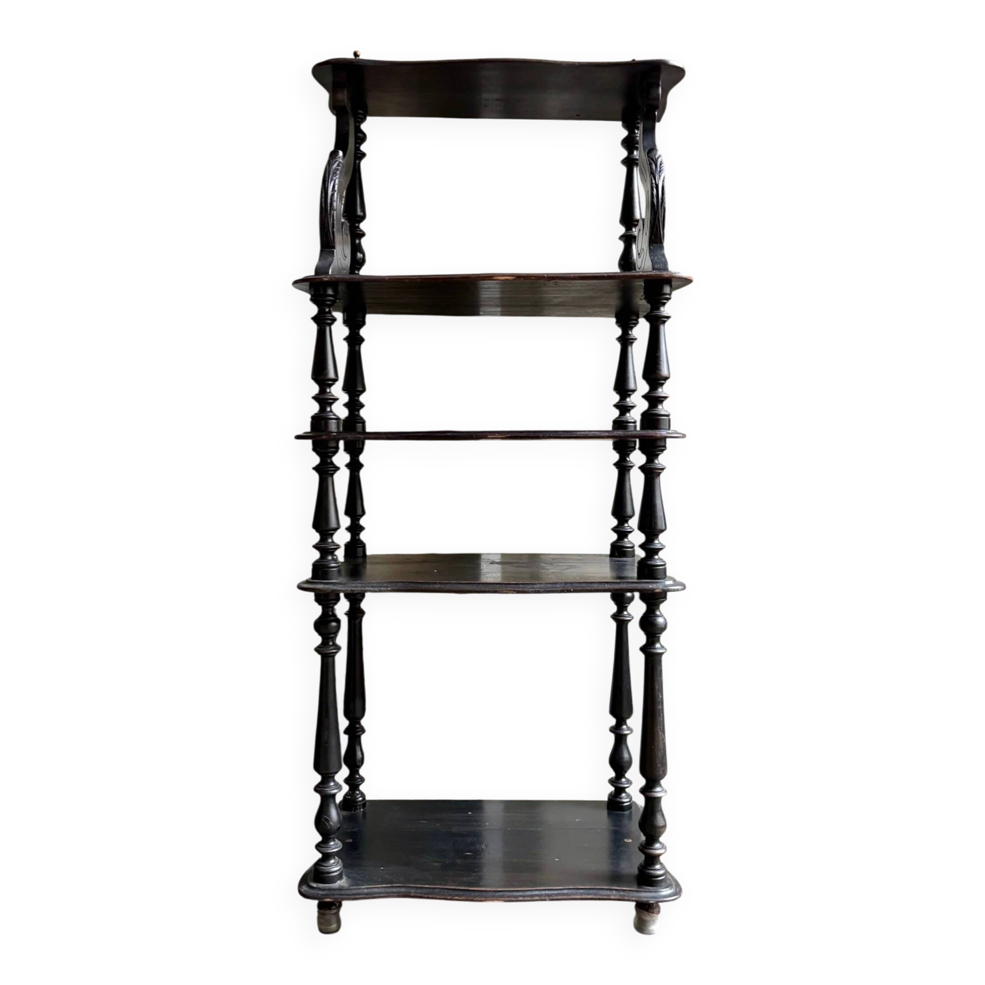 Library, Napoleon III music stand in blackened wood.