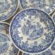 Lunéville blue English dinner plates