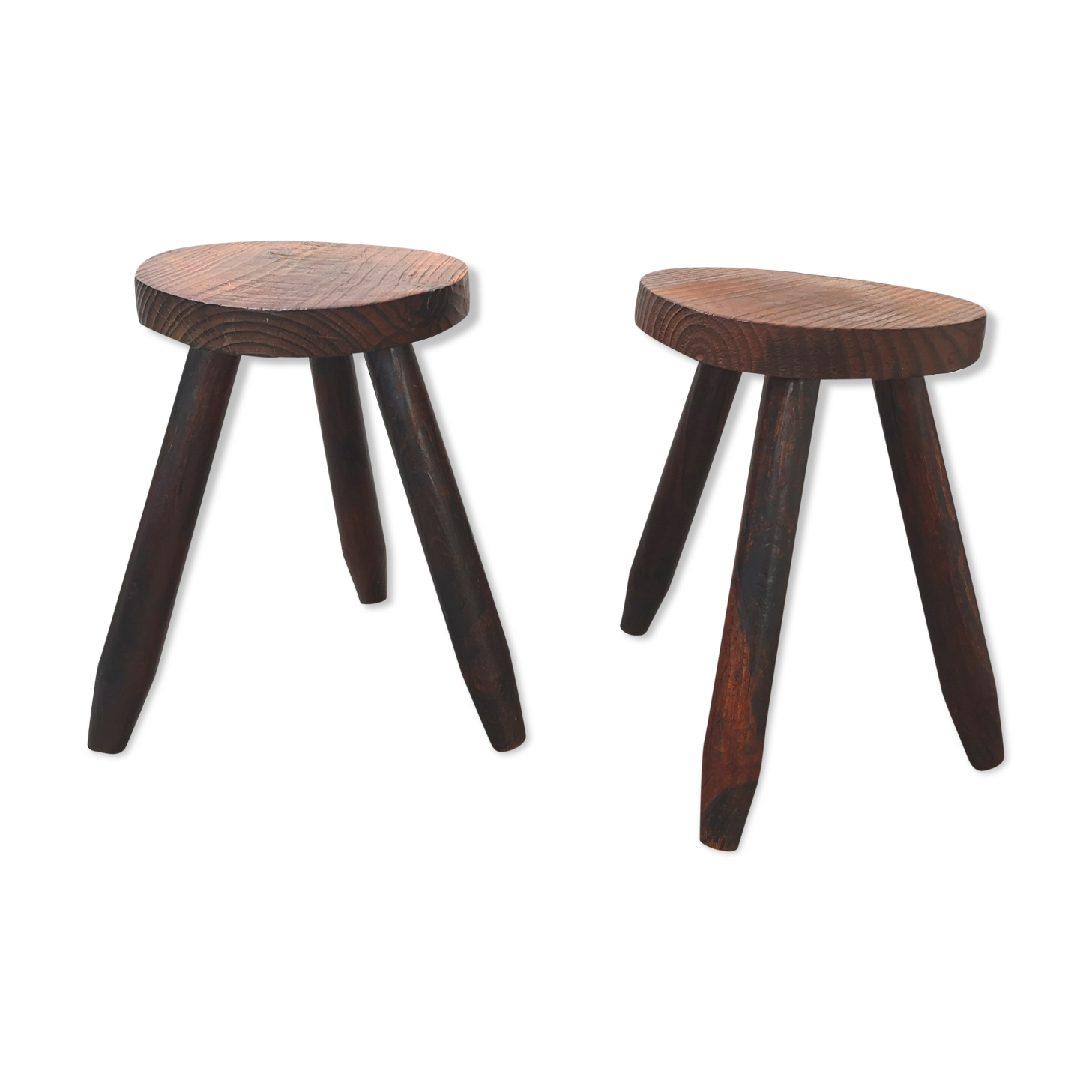 Pair of tripod stools