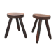 Pair of tripod stools