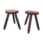 Pair of tripod stools