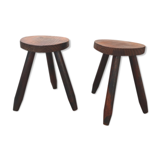 Pair of tripod stools