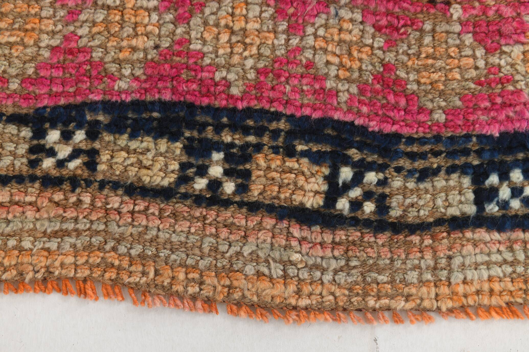 2x10 Pink Red Oriental Vintage Runner Rug