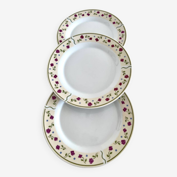 Set of 3 Chriss G porcelain collection plates