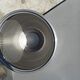 Old ice bucket ice cube in the shape of aluminum pear