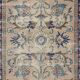 Handmade Turkish Rug for Bohemian and Classic Interiors. Vintage Floral Design Accent Rug
