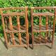 Pair of bedsides, rattan and bamboo