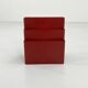 RED MAGAZINE RACK BY GIOTTO STOPPINO FOR KARTELL, 1970