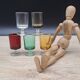Set 5 verres Suède 5 couleurs