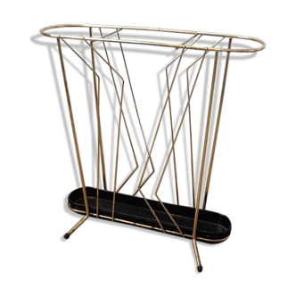 Golden metal umbrella holder