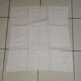 13 towels, white, damask with monogram