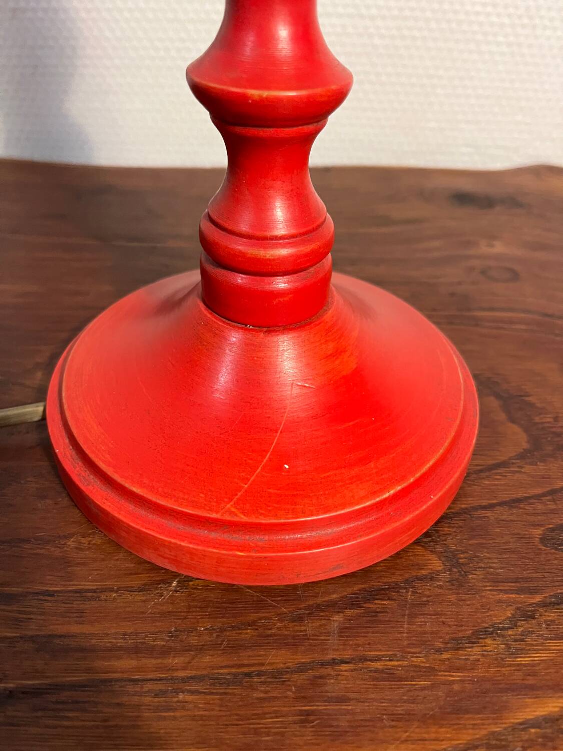 Hubert Olivier turned wooden lamp base