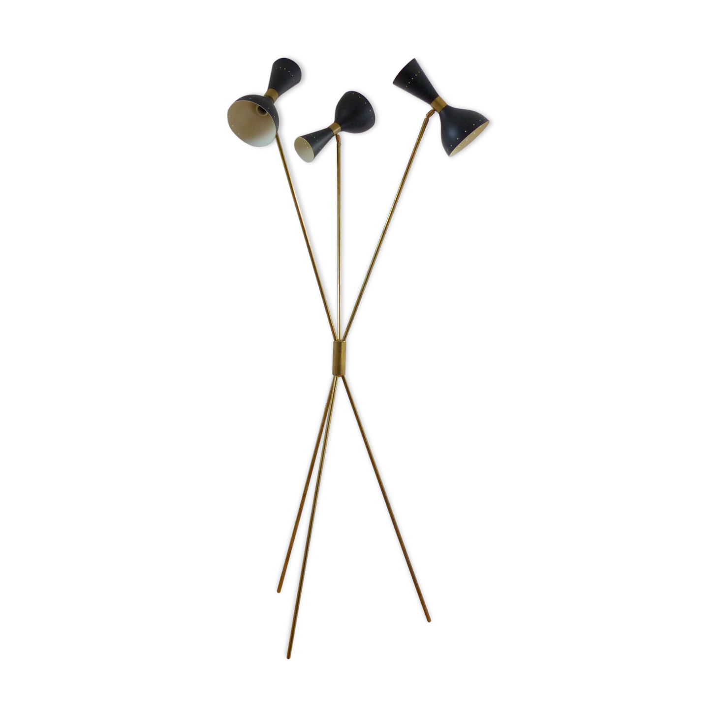 Floor lamp diabolo 3 fires in the style of the Italian creations of the 50s
