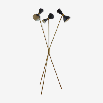 Floor lamp diabolo 3 fires in the style of the Italian creations of the 50s