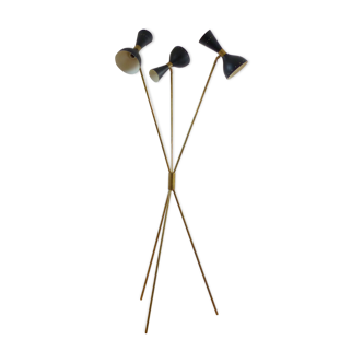 Floor lamp diabolo 3 fires in the style of the Italian creations of the 50s