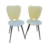 Yellow pair of vintage chairs