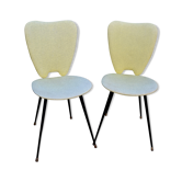 Yellow pair of vintage chairs