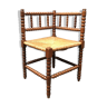 Chaise d'angle hollandaise avec bois tourné