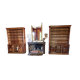 Pair of large oak bookshelves in louis-philippe style