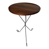 Wrought iron side table