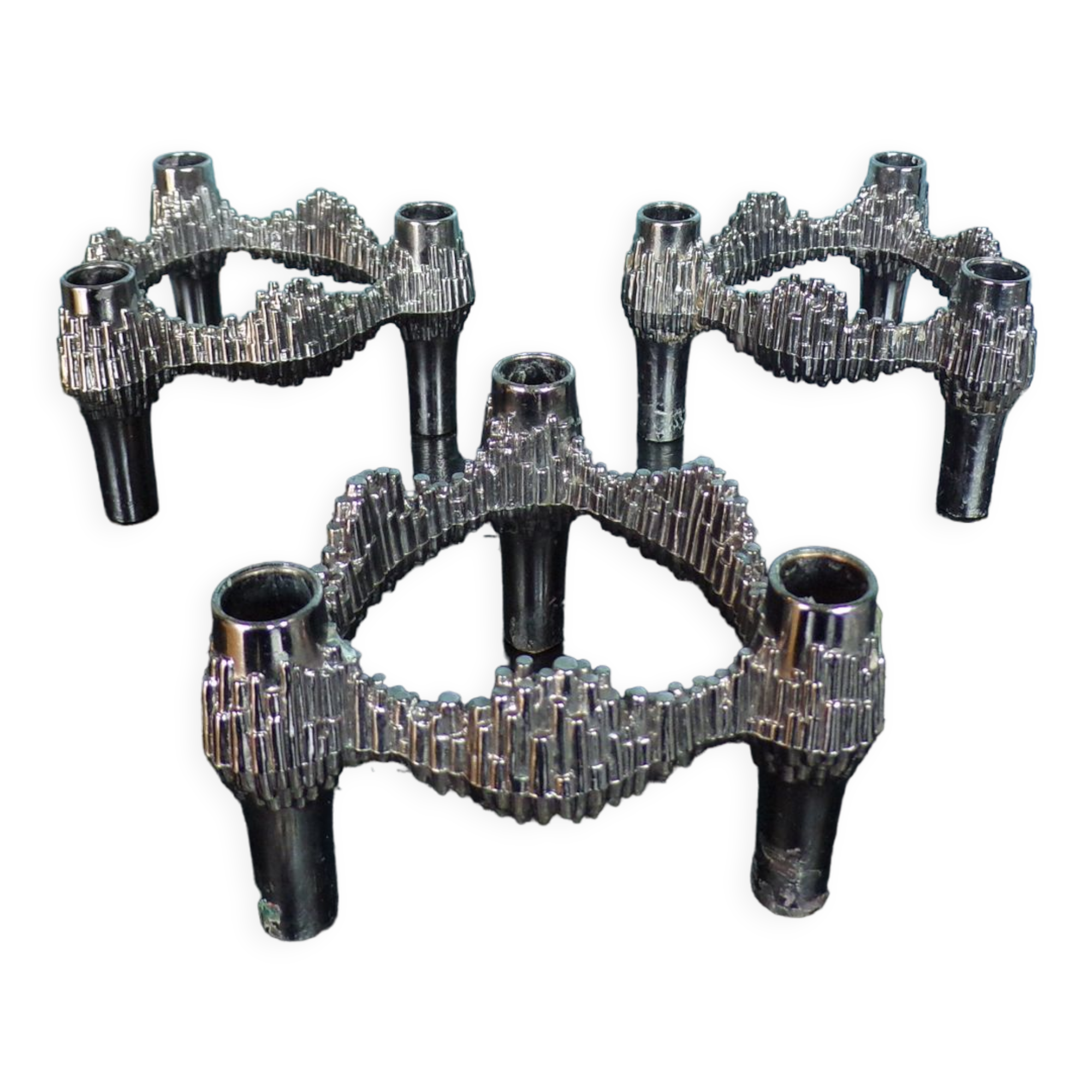 Lot 3 candle holders BMF Nagel Quist