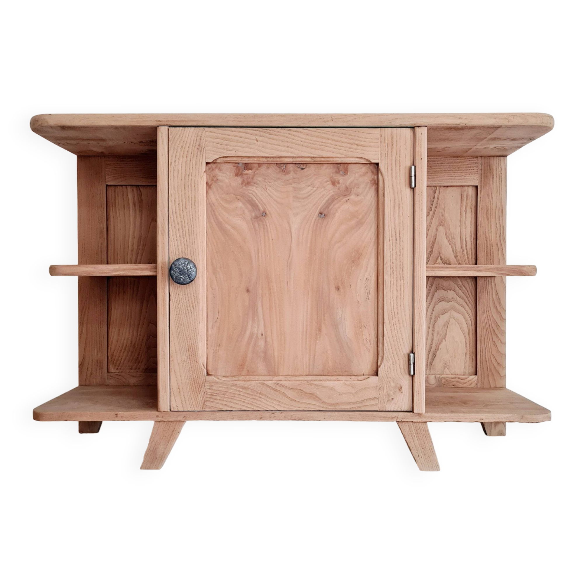 Buffet shelf compass legs renovated oak