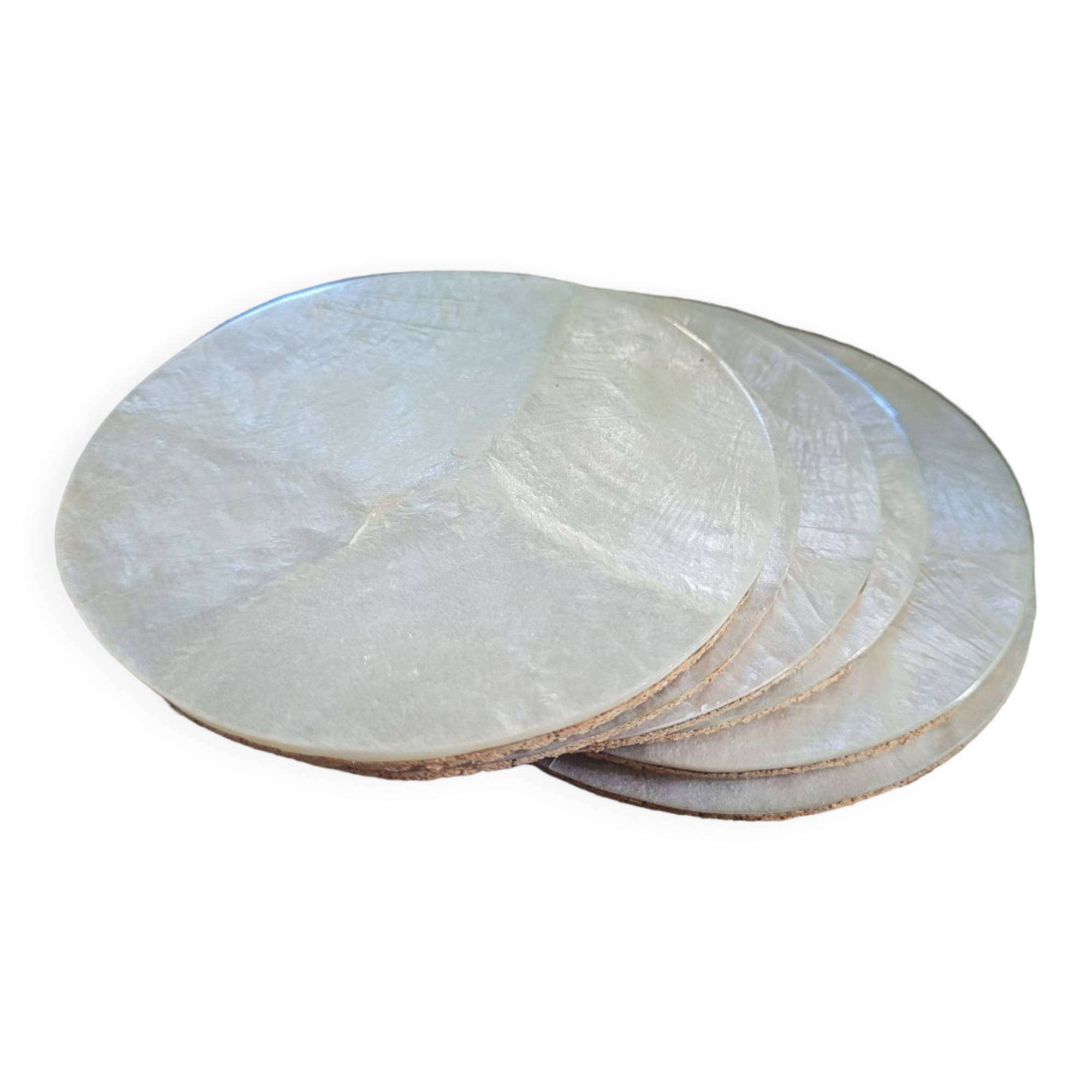 70's mother-of-pearl coaster