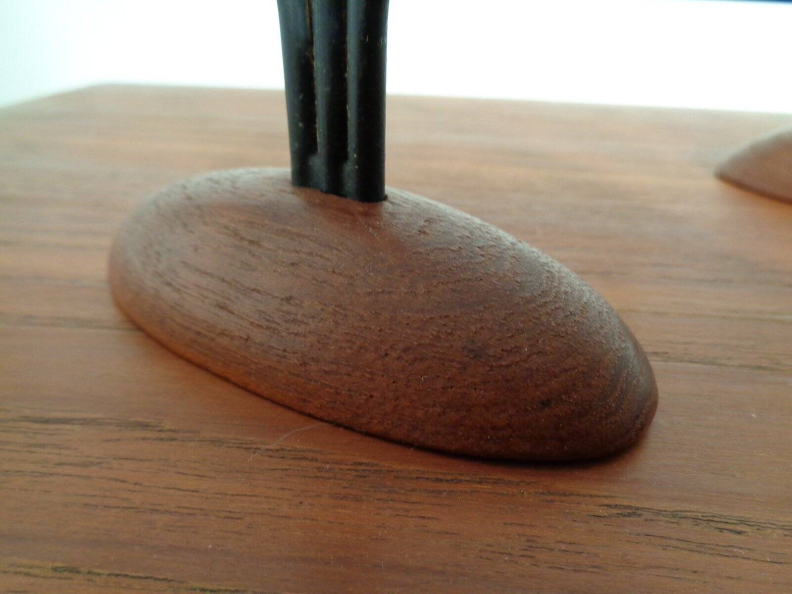 Danish Filigree Teak Candleholders, 1960s, Set of 2