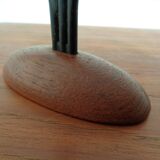 Danish Filigree Teak Candleholders, 1960s, Set of 2