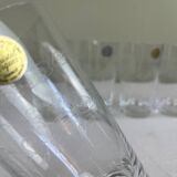 6 engraved glasses